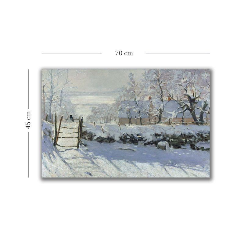 Casa si Gradina - Decoratiuni - Tablouri - Tablou decorativ pe panza, Wallxpert, multicolor, 45x70 cm, 100% panza, artist Claude Monet - Infinity.ro