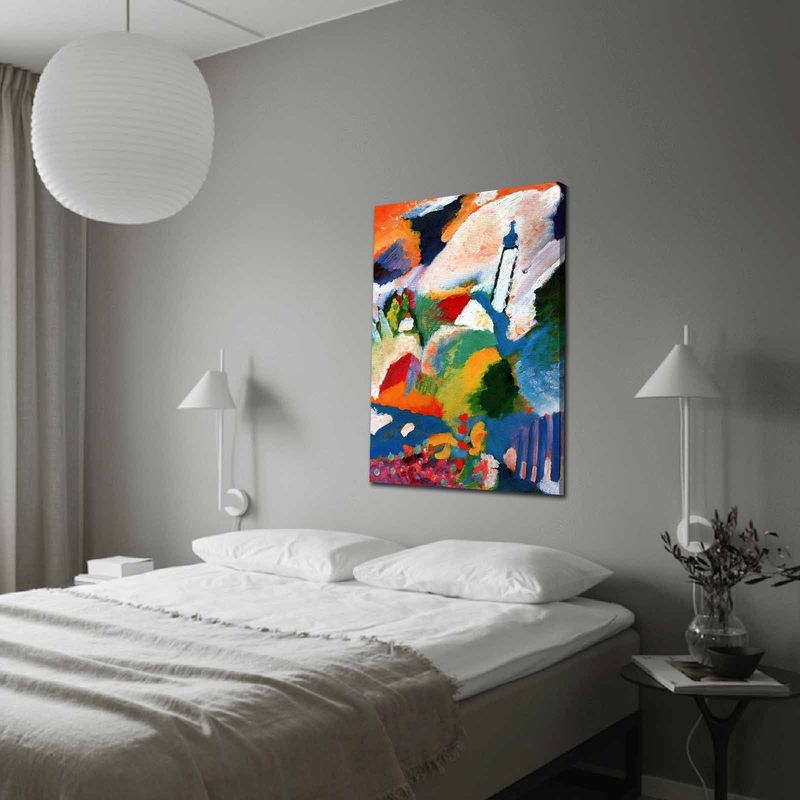 Casa si Gradina - Decoratiuni - Tablouri - Tablou canvas decorativ, Wallxpert, multicolor, piele de caprioara, 70x100 cm, artist Kandinsky - Infinity.ro