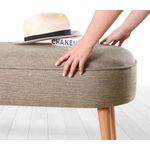 Casa si Gradina - Mobilier - Scaune si fotolii - Tabureti - Taburet, Hanah Home, 100% in, cafea, 100x47x40 cm - Infinity.ro