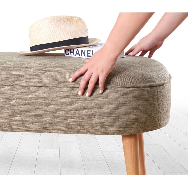 Casa si Gradina - Mobilier - Scaune si fotolii - Tabureti - Taburet, Hanah Home, 100% in, cafea, 100x47x40 cm - Infinity.ro