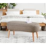 Casa si Gradina - Mobilier - Scaune si fotolii - Tabureti - Taburet, Hanah Home, 100% in, cafea, 100x47x40 cm - Infinity.ro