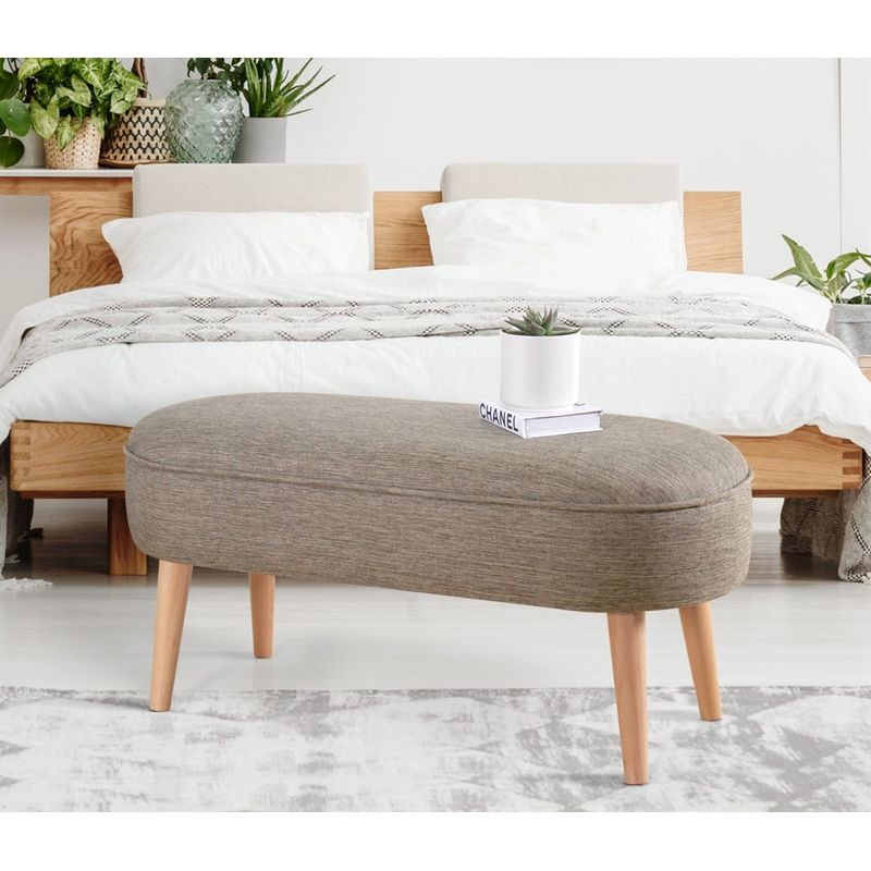 Casa si Gradina - Mobilier - Scaune si fotolii - Tabureti - Taburet, Hanah Home, 100% in, cafea, 100x47x40 cm - Infinity.ro