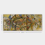 Casa si Gradina - Decoratiuni - Tablouri - Tablou canvas decorativ, Wallxpert, multicolor, panza, rama lemn, 50x120 cm - Infinity.ro