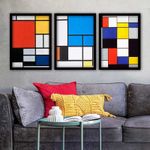 Casa si Gradina - Decoratiuni - Tablouri - Tablou decorativ inramat, Wallxpert, multicolor, 35x45 cm, 3 piese, rama lemn, imprimare digitala uv - Infinity.ro