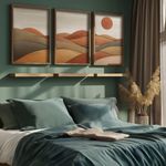 Casa si Gradina - Decoratiuni - Tablouri - Tablou decorativ inramat, Wallxpert, mdf, multicolor, 35x47x3.5 cm, set 3 piese - Infinity.ro