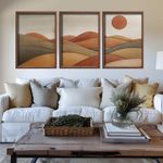 Casa si Gradina - Decoratiuni - Tablouri - Tablou decorativ inramat, Wallxpert, mdf, multicolor, 35x47x3.5 cm, set 3 piese - Infinity.ro