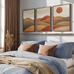 Casa si Gradina - Decoratiuni - Tablouri - Tablou decorativ inramat, Wallxpert, mdf, multicolor, 35x47x3.5 cm, set 3 piese - Infinity.ro
