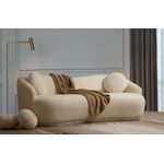 Casa si Gradina - Mobilier - Canapele si coltare - Canapele - Canapea 3 locuri, Hanah Home, lemn fag si pal, crem, 225x98x76 cm - Infinity.ro