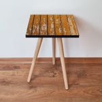 Casa si Gradina - Mobilier - Mese si birouri - Mese living - Masuta laterala, Hanah Home, mdf, camel crem, 35x35x42 cm - Infinity.ro