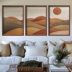 Casa si Gradina - Decoratiuni - Tablouri - Tablou decorativ inramat, Wallxpert, mdf, multicolor, 35x47x3.5 cm, set 3 piese - Infinity.ro