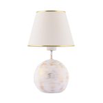 Casa si Gradina - Corpuri si surse de iluminat - Veioze si lampi - Veioze - Veioza, Opviq, poliester, alb auriu, 42 cm - Infinity.ro