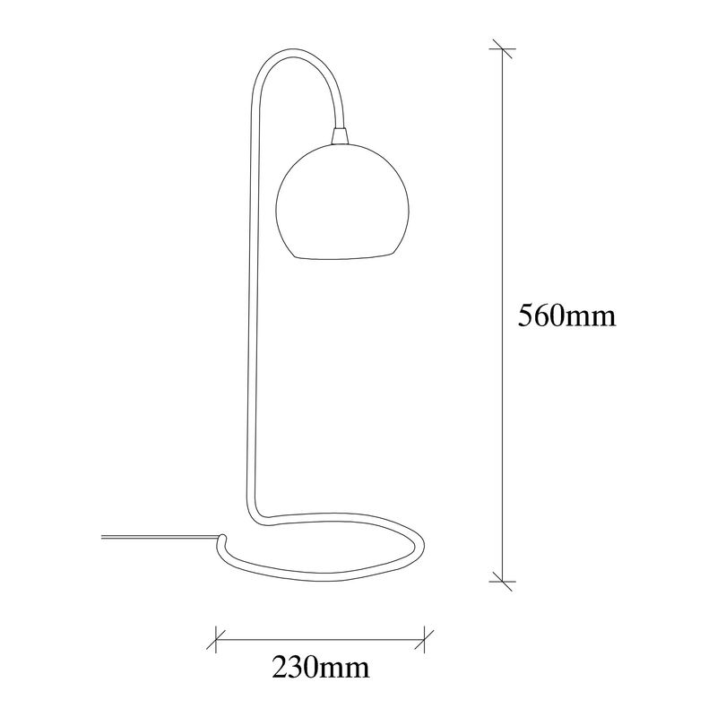 Casa si Gradina - Corpuri si surse de iluminat - Veioze si lampi - Veioze - Veioza, Opviq, metal, negru, 14x23x56 cm - Infinity.ro