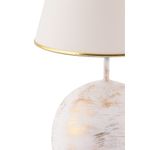 Casa si Gradina - Corpuri si surse de iluminat - Veioze si lampi - Veioze - Veioza, Opviq, poliester, alb auriu, 42 cm - Infinity.ro