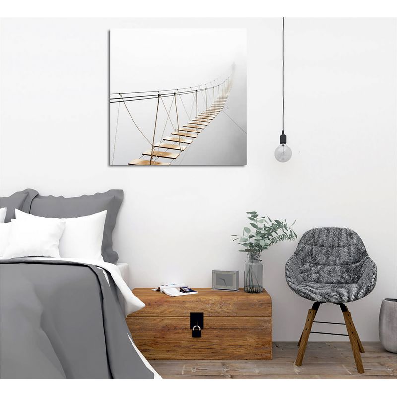 Casa si Gradina - Decoratiuni - Tablouri - Tablou canvas decorativ, Wallxpert, multicolor, 45x45 cm, bumbac si poliester, rama lemn - Infinity.ro