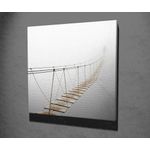 Casa si Gradina - Decoratiuni - Tablouri - Tablou canvas decorativ, Wallxpert, multicolor, 45x45 cm, bumbac si poliester, rama lemn - Infinity.ro