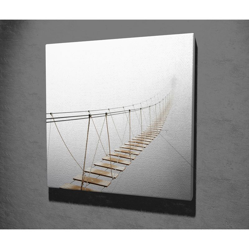 Casa si Gradina - Decoratiuni - Tablouri - Tablou canvas decorativ, Wallxpert, multicolor, 45x45 cm, bumbac si poliester, rama lemn - Infinity.ro
