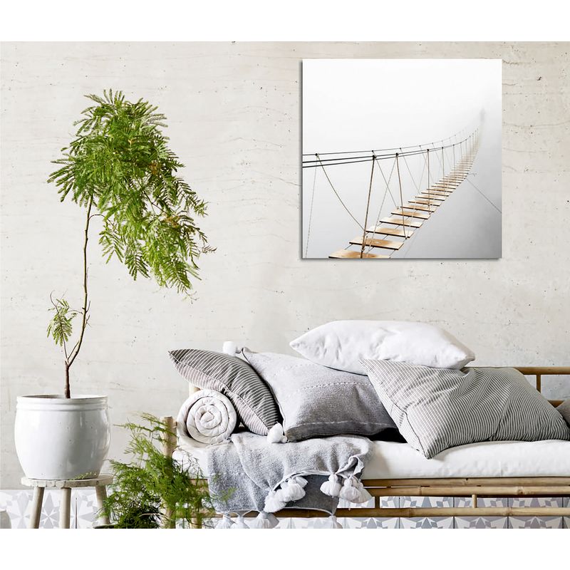 Casa si Gradina - Decoratiuni - Tablouri - Tablou canvas decorativ, Wallxpert, multicolor, 45x45 cm, bumbac si poliester, rama lemn - Infinity.ro