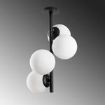Casa si Gradina - Corpuri si surse de iluminat - Lustre si pendule - Candelabru, Opviq, metal, negru, 32x32x53 cm - Infinity.ro