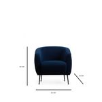 Casa si Gradina - Mobilier - Scaune si fotolii - Fotolii - Fotoliu, Atelier Del Sofa, lemn de fag si pal, albastru, 70x82x82 cm - Infinity.ro