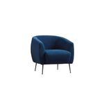 Casa si Gradina - Mobilier - Scaune si fotolii - Fotolii - Fotoliu, Atelier Del Sofa, lemn de fag si pal, albastru, 70x82x82 cm - Infinity.ro