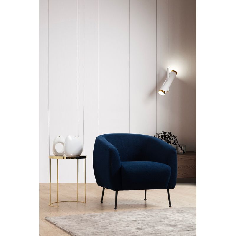 Casa si Gradina - Mobilier - Scaune si fotolii - Fotolii - Fotoliu, Atelier Del Sofa, lemn de fag si pal, albastru, 70x82x82 cm - Infinity.ro