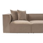 Casa si Gradina - Mobilier - Canapele si coltare - Coltare - Coltar, Hanah Home, cadru lemn de carpen, tapiterie in, cappuccino, 350x190x65 cm - Infinity.ro
