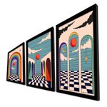 Casa si Gradina - Decoratiuni - Tablouri - Set tablouri decorative, Wallxpert, mdf, multicolor, 38x53 cm, 3 piese - Infinity.ro