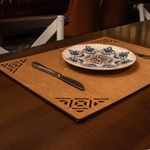 Casa si Gradina - Textile si covoare - Textile bucatarie - Servete si naproane - Set de covorase de masa, Hermia, lemn, nuc, 33x45 cm, 4 bucati, 790PYN1106 - Infinity.ro