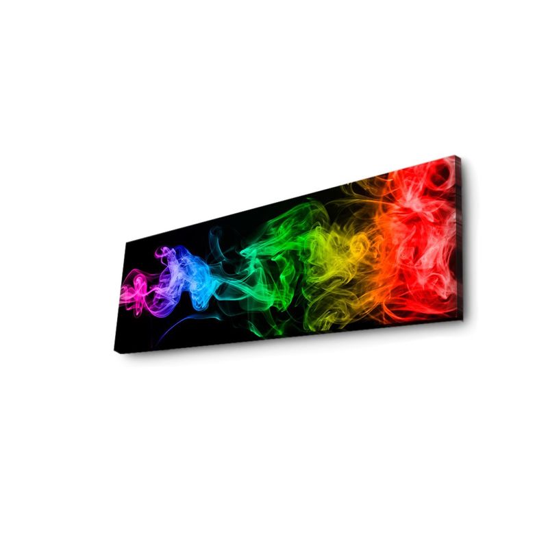 Casa si Gradina - Decoratiuni - Tablouri - Tablou canvas decorativ cu led, Wallxpert, panza suede, multicolor, 30x90 cm - Infinity.ro
