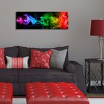 Casa si Gradina - Decoratiuni - Tablouri - Tablou canvas decorativ cu led, Wallxpert, panza suede, multicolor, 30x90 cm - Infinity.ro