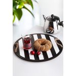 Casa si Gradina - Bucatarie si vesela - Ustensile bucatarie - Tavi servire - Tava de servire, Hermia, lemn, alb-negru, 34.5x34.5x0.5 cm, 283PLN1105 - Infinity.ro