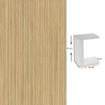 Casa si Gradina - Mobilier - Mese si birouri - Mese living - Masuta laterala, Hanah Home, panou de particule acoperit cu melamina, nuc, 35x45x61 cm - Infinity.ro