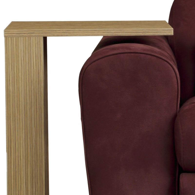 Casa si Gradina - Mobilier - Mese si birouri - Mese living - Masuta laterala, Hanah Home, panou de particule acoperit cu melamina, nuc, 35x45x61 cm - Infinity.ro