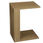 Casa si Gradina - Mobilier - Mese si birouri - Mese living - Masuta laterala, Hanah Home, panou de particule acoperit cu melamina, nuc, 35x45x61 cm - Infinity.ro