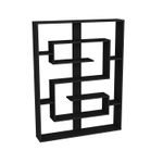 Casa si Gradina - Mobilier - Biblioteci si rafturi - Etajere - Etajera, Hanah Home, PAL melaminat, negru, 120x22x156 cm - Infinity.ro