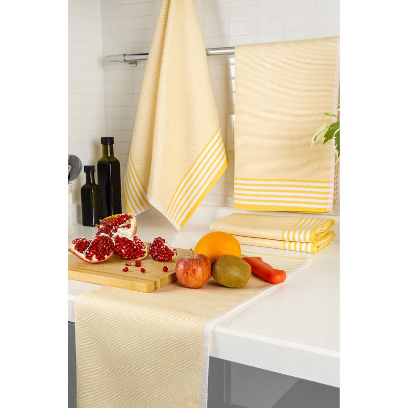 Casa si Gradina - Textile si covoare - Textile baie - Prosoape - Set prosoape de maini, Hermia, galben, 50x70 cm, 100% bumbac, 5 bucati - Infinity.ro