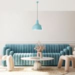 Casa si Gradina - Corpuri si surse de iluminat - Lustre si pendule - Candelabru, Opviq, metal, turcoaz, diametru 30 cm, inaltime reglabila 32-121 cm - Infinity.ro