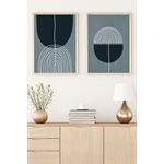 Casa si Gradina - Decoratiuni - Tablouri - Tablou decorativ inramat, Wallxpert, mdf, multicolor, 50x70 cm, set 2 bucati - Infinity.ro