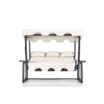 Casa si Gradina - Gradina si terasa - Balansoare si hamace - Balansoare - Balansoar de gradina triplu, Hanah Home, metal, multicolor, 200x165x110 cm, 561CLR1736 - Infinity.ro