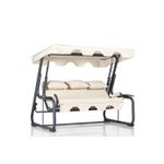 Casa si Gradina - Gradina si terasa - Balansoare si hamace - Balansoare - Balansoar de gradina triplu, Hanah Home, metal, multicolor, 200x165x110 cm, 561CLR1736 - Infinity.ro