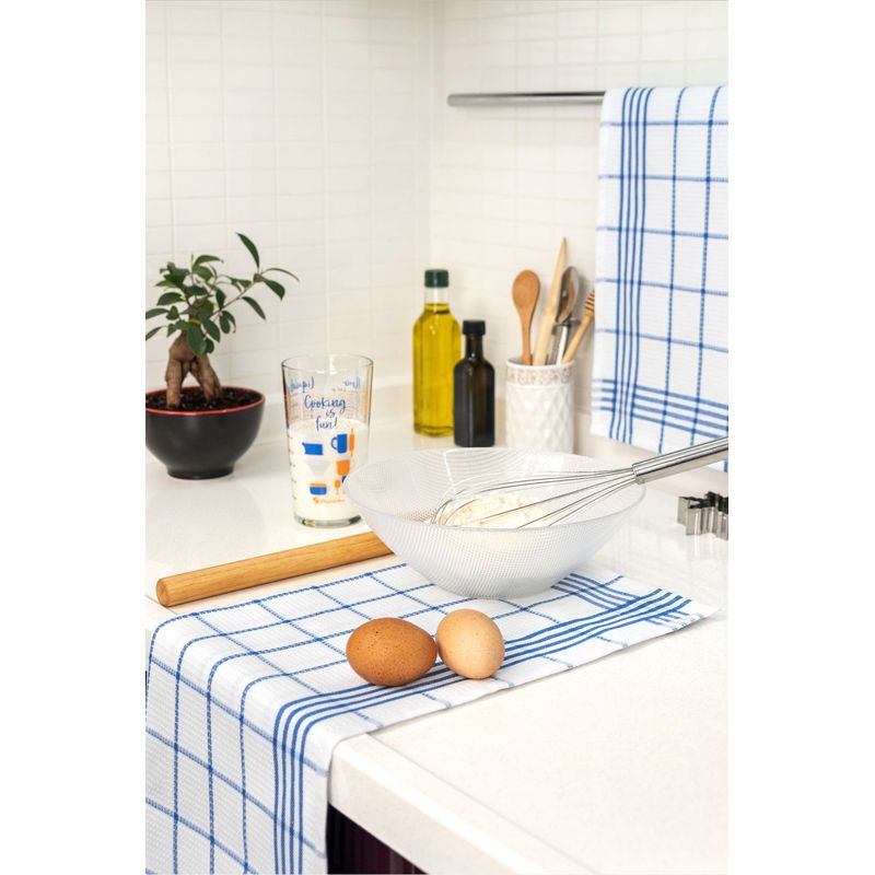 Casa si Gradina - Textile si covoare - Textile baie - Prosoape - Set prosoape de mana, Hermia, albastru, 50x70 cm, 100% bumbac, 5 bucati - Infinity.ro