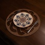 Casa si Gradina - Textile si covoare - Textile bucatarie - Servete si naproane - Set covorase de masa, Hermia, lemn, wenge, 36x36 cm, 6 bucati, 790PYN1150 - Infinity.ro