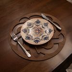 Casa si Gradina - Textile si covoare - Textile bucatarie - Servete si naproane - Set covorase de masa, Hermia, lemn, wenge, 36x36 cm, 6 bucati, 790PYN1150 - Infinity.ro