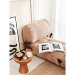 Casa si Gradina - Mobilier - Canapele si coltare - Canapele - Canapea extensibila 1 loc, Hanah Home, catifea, camel, 80x70x60 cm - Infinity.ro