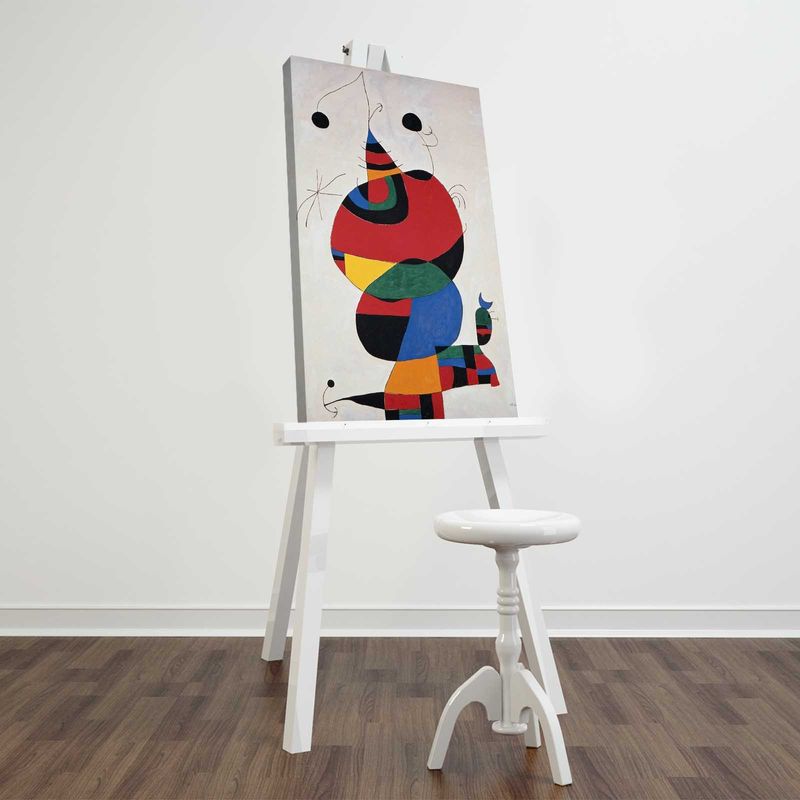 Casa si Gradina - Decoratiuni - Tablouri - Tablou decorativ pe panza, Wallxpert, multicolor, 45x70 cm, panza piele de caprioara, rama lemn - Infinity.ro