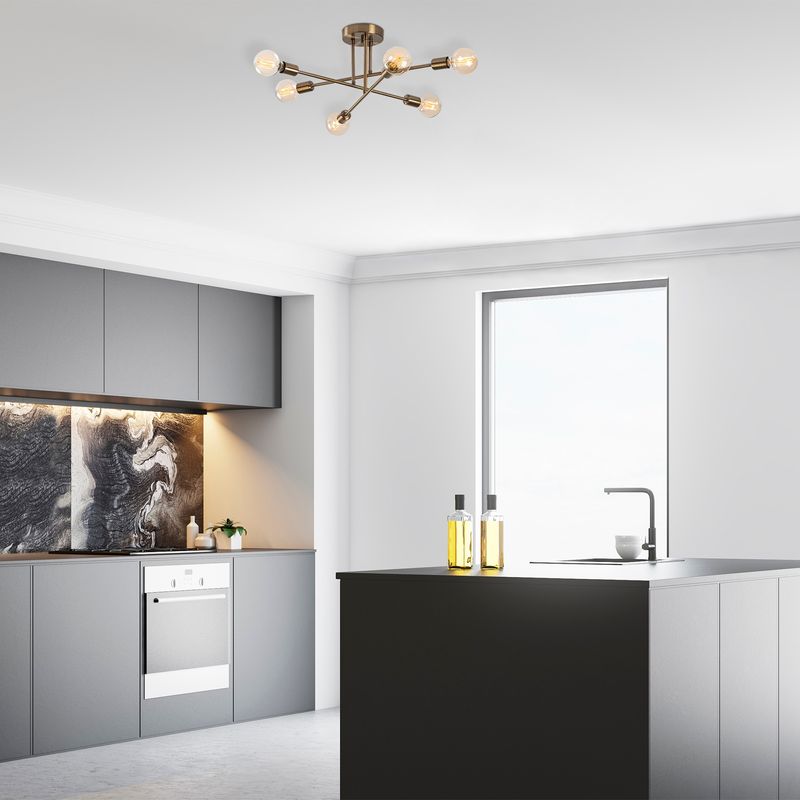 Casa si Gradina - Corpuri si surse de iluminat - Lustre si pendule - Candelabru, Opviq, metal, vintage, 64x64x30 cm - Infinity.ro