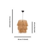 Casa si Gradina - Corpuri si surse de iluminat - Lustre si pendule - Candelabru, Opviq, metal si rafie, natural, 30x20x115 cm - Infinity.ro