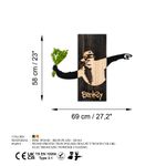 Casa si Gradina - Decoratiuni - Decoratiuni perete - Accesoriu decorativ de perete, Wallxpert, lemn, muschi, metal, negru, nuc, verde, 69x58x3 cm - Infinity.ro