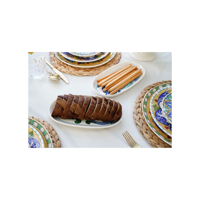 Casa si Gradina - Bucatarie si vesela - Vesela si tacamuri - Vesela pentru servire - Farfurie de servire, Hermia, ceramica, multicolor, 26 cm, set 2 bucati - Infinity.ro