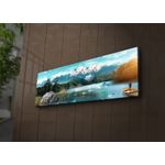 Casa si Gradina - Decoratiuni - Tablouri - Tablou canvas decorativ cu led, Wallxpert, multicolor, 30x90 cm, panza piele de caprioara, rama lemn, 254LED1212 - Infinity.ro